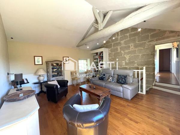 Ancien moulin rénové 6 pièces 155m² avec atelier