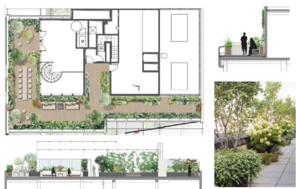 Bureaux à louer à Paris 15e proche Tour Eiffel avec terrasse aménagée