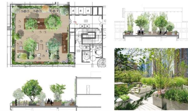 Bureaux à louer à Paris 15e proche Tour Eiffel avec terrasse aménagée