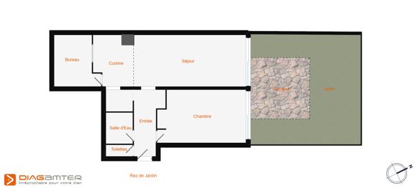 Antibes (06600) Résidence Anthala, Antibes Jules Grec, 3 pièces Rez de jardin avec garage