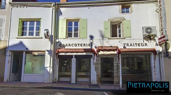 Maison de ville avec local commercial en RDC et 1 appartement