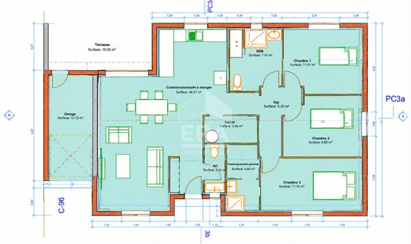 Maison individuelle neuve 5 pièces à vendre à Saint Antoine sur l'Isle 24700 montpon menesterol 33660 saint seurin sur l'ilse