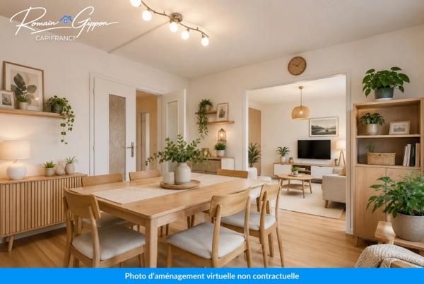 VIAGER OCCUPÉ À SAINT-MAX – F4 DE 80 M² AVEC GARAGE ET DEUX BALCONS