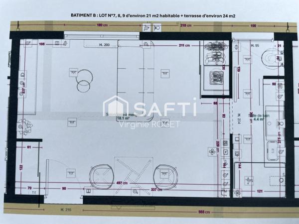 Avenue Jean Jaurès - Studio neuf avec terrasse de 25m2