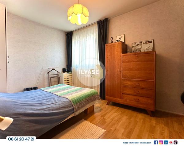 Chalon-sur-Saône (71100) Appartement T4 | 75 m² | Balcon, garage fermé et cave