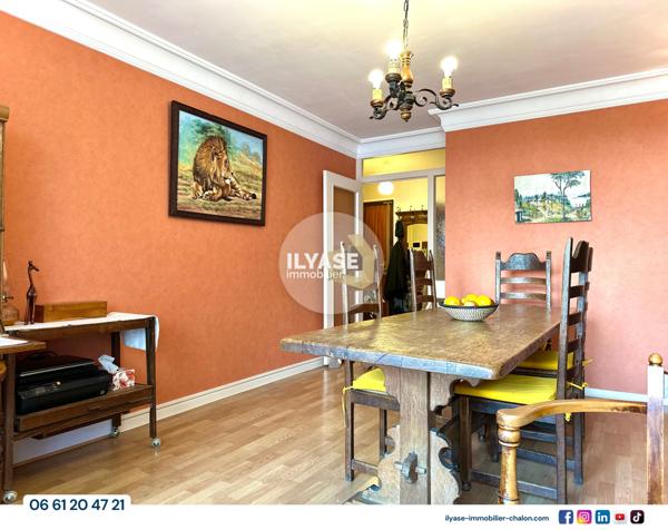 Chalon-sur-Saône (71100) Appartement T4 | 75 m² | Balcon, garage fermé et cave