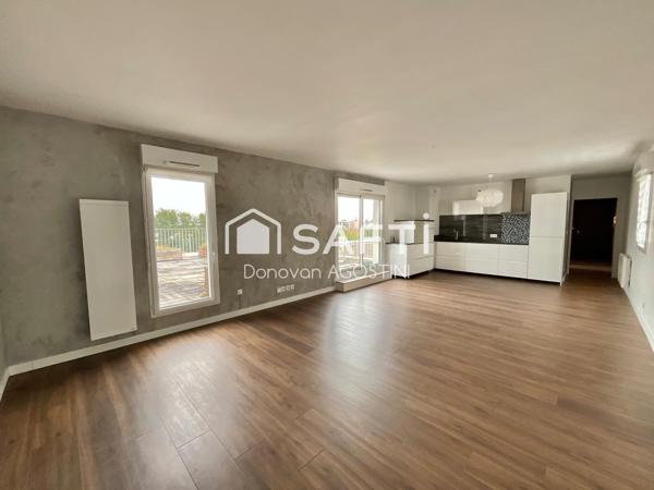 Dernier étage avec terrasse exceptionnelle de 48 m²