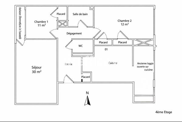 Appartement 4 pièces - 81 m²