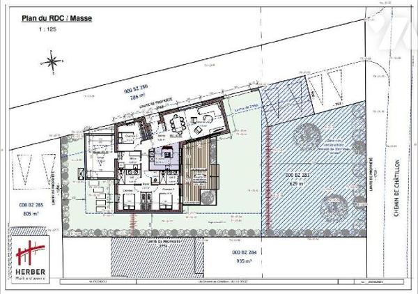 TRENTE CINQ NOTAIRES - BRUZ - à 1,5 km du centre-ville - terrain à bâtir de 629 m² avec possibi...