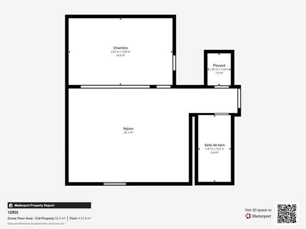 Appartement MASSY 2 pièces 47.58 m²