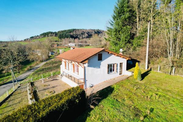 MAISON 70 M2, 2 CHAMBRES, TERRAIN CLOS ET ARBORÉ DE 1 425 M2, VUE DÉGAGÉE, CALME, DOUBLE GARAGE, CAVE, DOUBLE VITRAGE PVC, CHARPENTE/COUERTURE OK, TF 328€