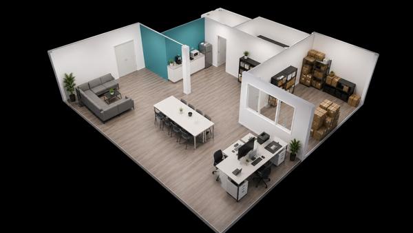 Exclusivité Nestenn. Toulouse. Fondeyre. Bureaux à vendre de 117m² au rez-de-chaussée avec deux places de parking.
