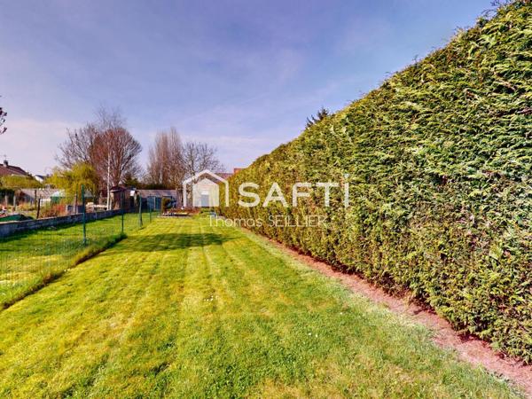 Maison familiale avec grand jardin exposé sud-ouest à Wattrelos