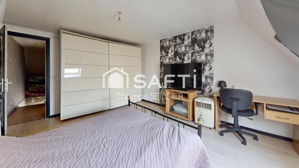 Maison familiale avec grand jardin exposé sud-ouest à Wattrelos