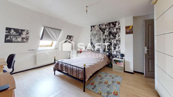 Maison familiale avec grand jardin exposé sud-ouest à Wattrelos