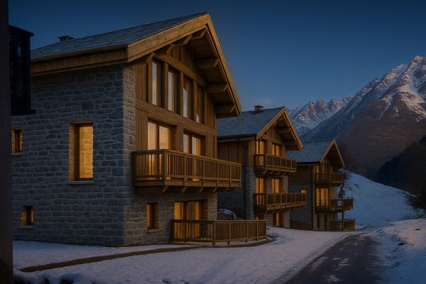 Les Belleville (73440) TERRAIN avec Permis 3 CHALETS LUXE
