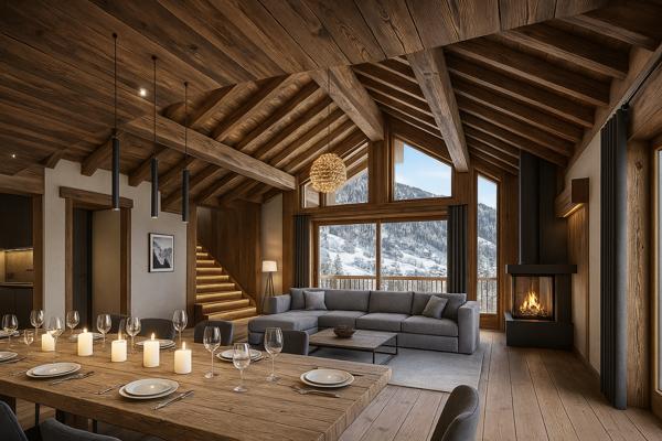 Les Belleville (73440) TERRAIN avec Permis 3 CHALETS LUXE