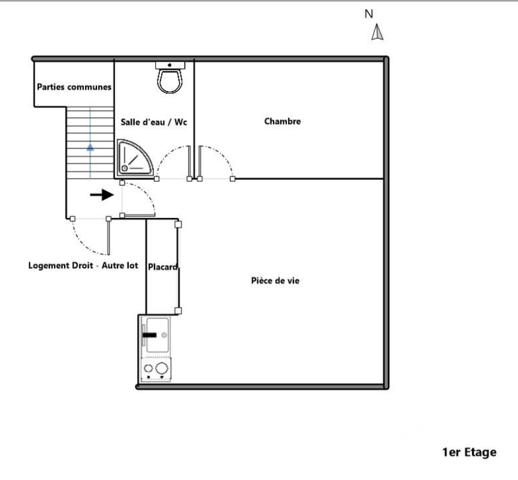 Appartement à vendre 2 pièces 27,9 m² Ancenis-Saint-Géréon