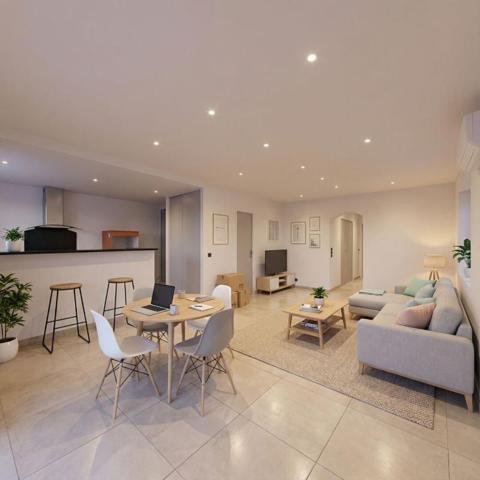 Appartement rénové de plain-pied 3 pièces au coeur du village de Peymeinade