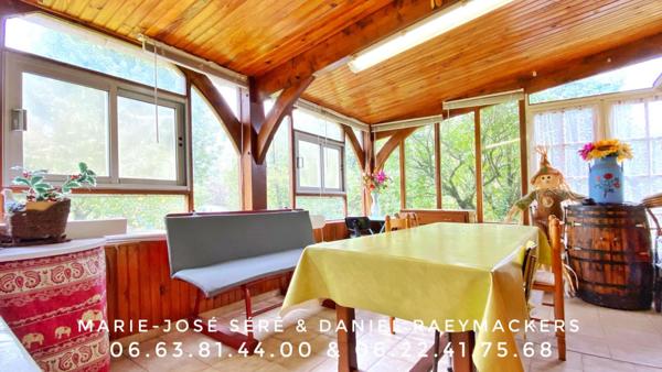 Maison  4 pièce(s) 80 m² + véranda 27m², 2 garages, grand jardin