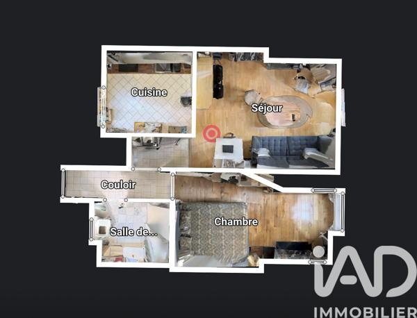 Appartement à vendre 2 pièces 41 m² Asnières-sur-Seine