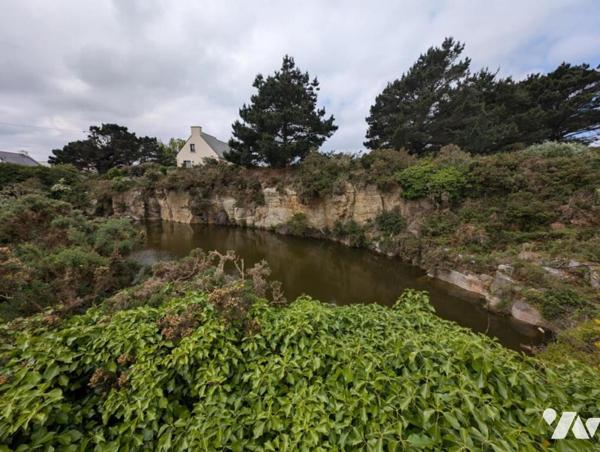 Parcelle de terrain - constructible - Vue mer