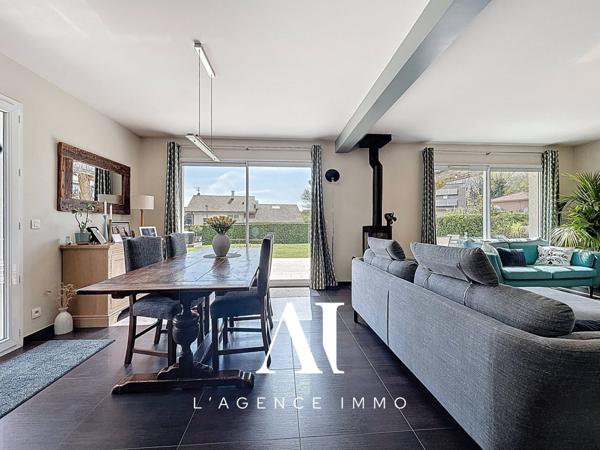 Maison individuelle 136 m² – Terrasse 88 m² – Vue Jura – 3 chambres – Échenevex 01170