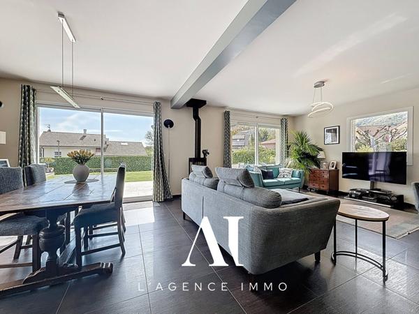 Maison individuelle 136 m² – Terrasse 88 m² – Vue Jura – 3 chambres – Échenevex 01170