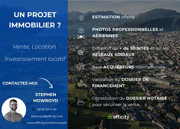 Appartement 2 pièces - 42 m² Exclusivité efficity