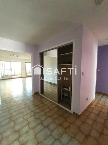 34 200 Sète – T4 traversant avec loggia, balcon et parking