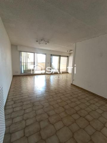 34 200 Sète – T4 traversant avec loggia, balcon et parking