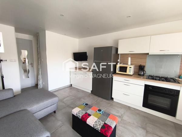 T3 en RDJ avec belle terrasse et parking privé.