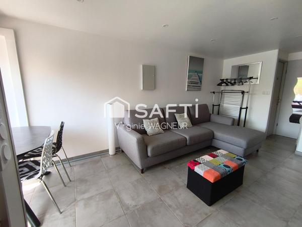 T3 en RDJ avec belle terrasse et parking privé.