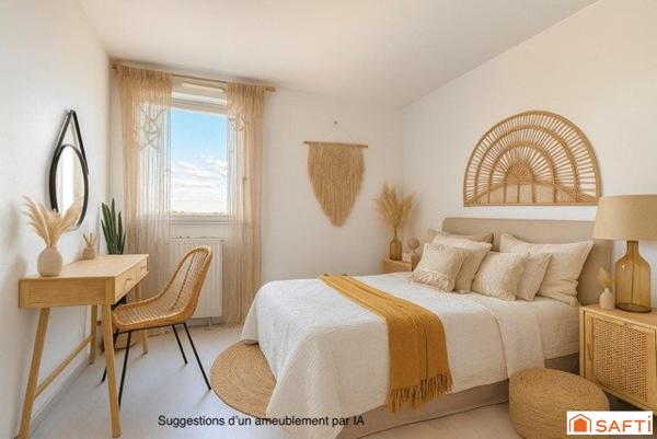 T3 rénové - Vue dégagée, Balcon - Angers Roseraie