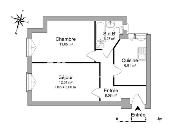 Location Appartement meublé 2 pièces 40.32 m² - 18 RUE GUIGLIA Nice 06000