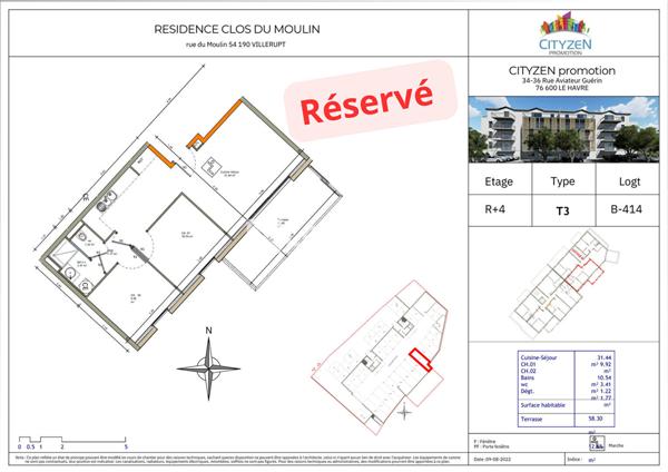 Achat appartement Villerupt - 3 pièce(s) - 60 m² - 235 949 €