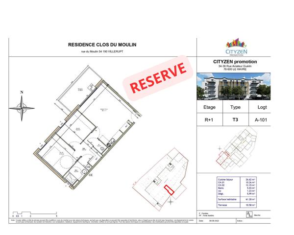 Achat appartement Villerupt - 3 pièce(s) - 60 m² - 235 949 €