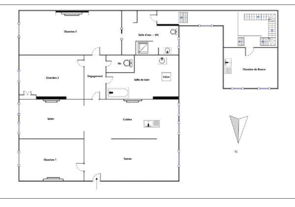 Appartement  à vendre 126 m², en hotel particulier  ORLEANS Bretonnerie , garage dans la cour interieure