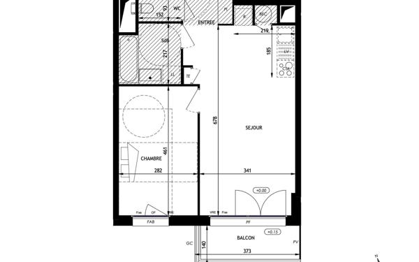 Appartement à vendre    2 pièces • 45,34 m2 La Baule-Escoublac