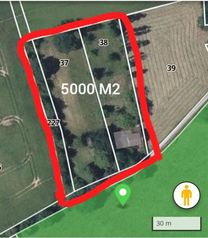 Calme absolu , sans vis à vis sur 5000 M2 de terrain