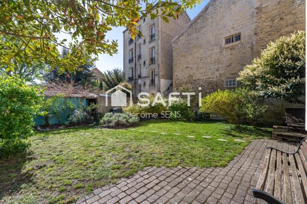 2 pièces rénové avec charme, jardin partagé et cave