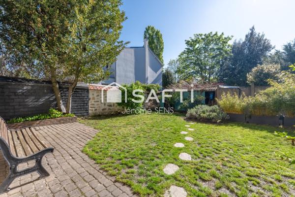 2 pièces rénové avec charme, jardin partagé et cave