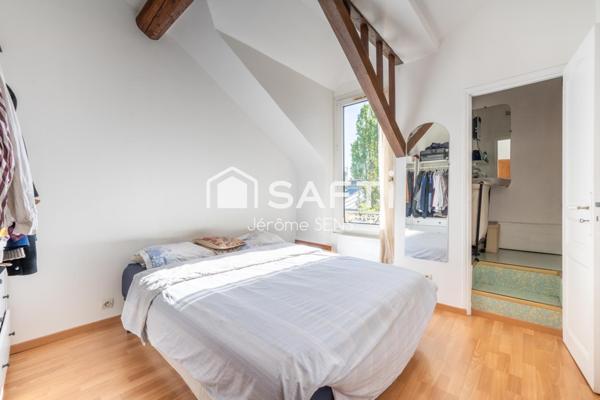 2 pièces rénové avec charme, jardin partagé et cave