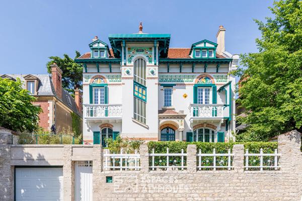 Villa historique Art nouveau avec jardin et atelier d’artiste au coeur de Mantes la Jolie