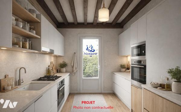 Proche centre village, maison 1975 de 212 m² dont 108 m² habitables au calme sur terrain de 1374 m².