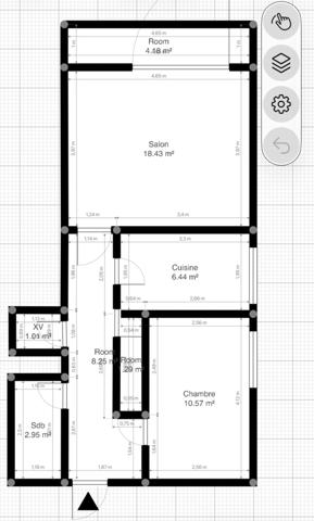 Appartement 2 pièces - 48m2 - PAU - Vue imprenable