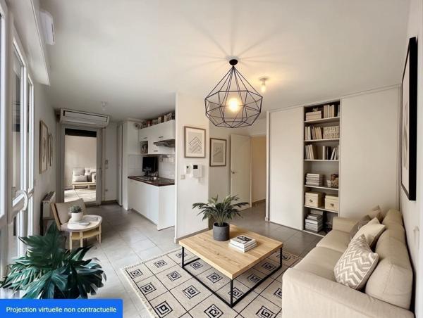 Appartement T1 bis de 37 m² au centre de Castanet -Tolosan (vendu loué)