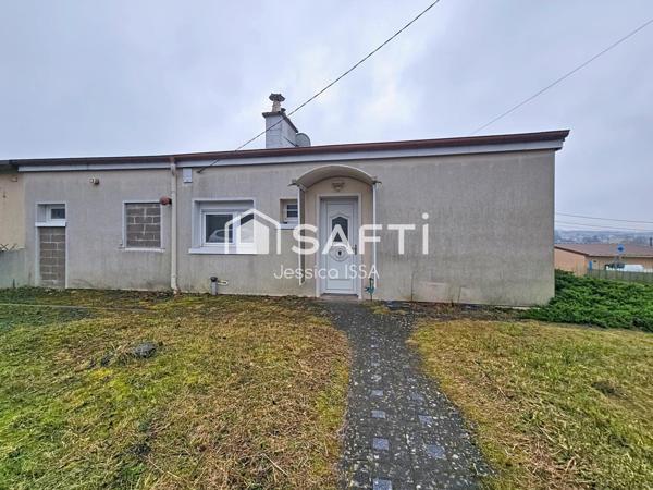 Maison de 66m2 de plain-pied avec grand jardin.