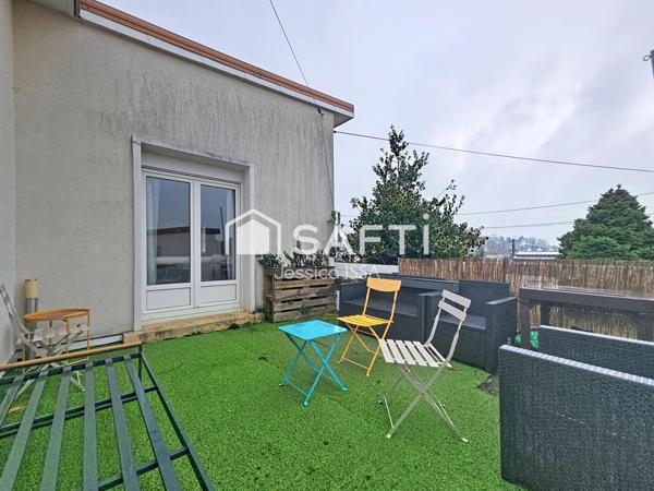 Maison de 66m2 de plain-pied avec grand jardin.