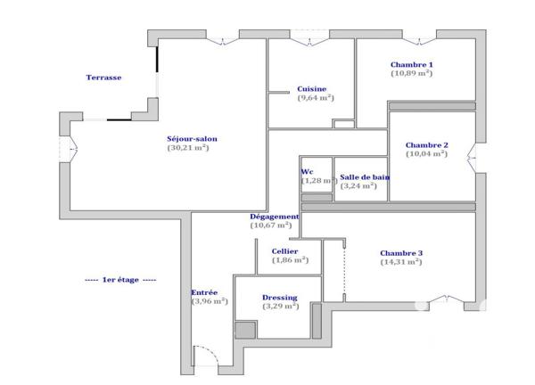 Appartement à vendre 4 pièces 99,39 m² Seyssinet-Pariset